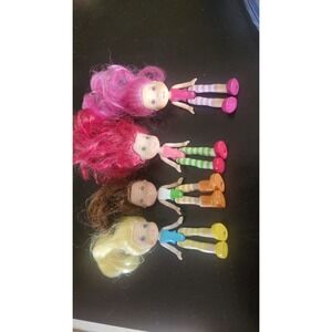 Strawberry Shortcake 2008‎ Berry Best Friends Dolls Lot of 4 Hasbro